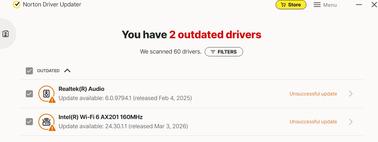 Norton Error March 2026