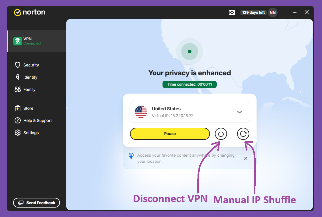 Manual IP Shuffle