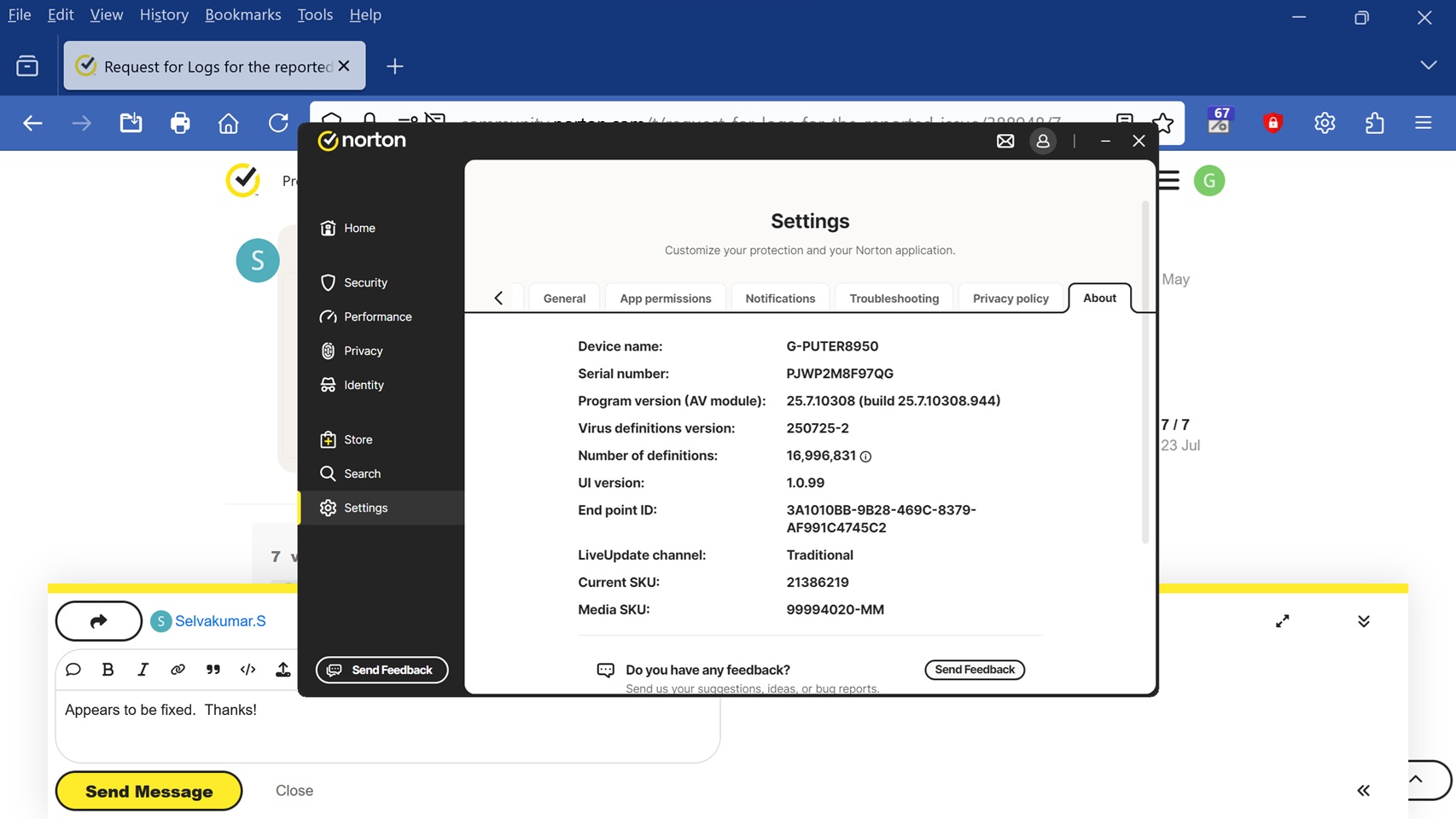 norton version